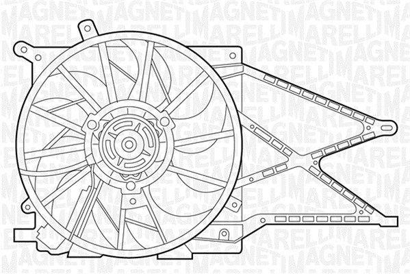 MAGNETI MARELLI Вентилятор, охлаждение двигателя 069422332010